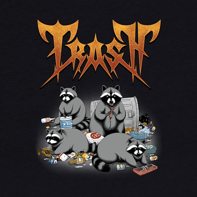 Trash Metal Raccoons by pigboom